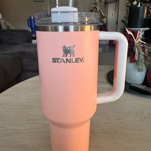 Stanley Peach Insulated Water Bottle with Handle
